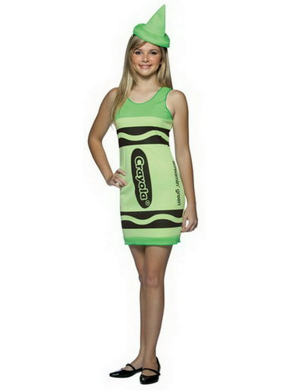 Crayola Screamin' Green Tank Dress Teen Costume by Rasta Imposta 4512-04