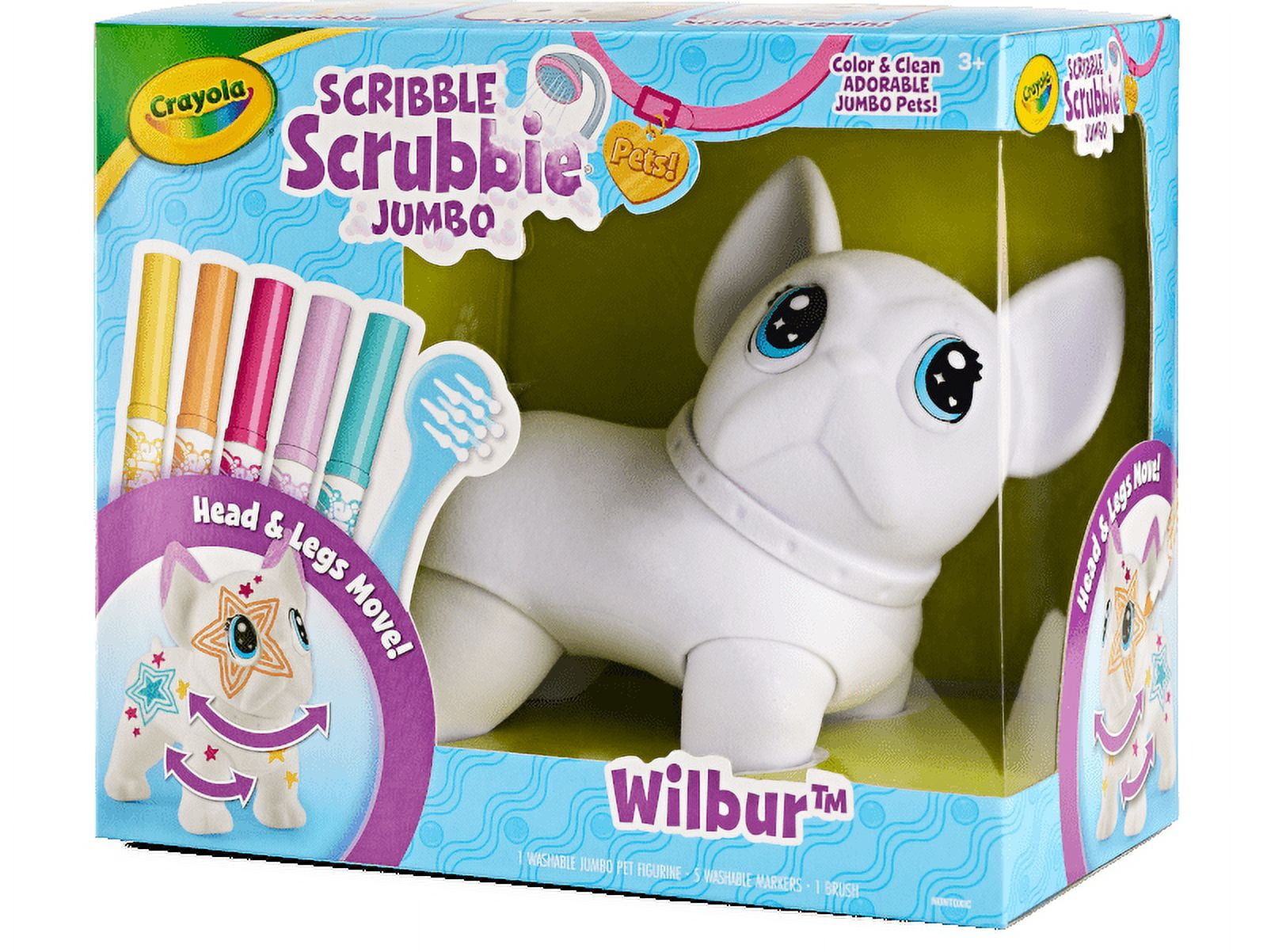 Crayola Scribble Scrubbie Jumbo (7 inch), Customizable Toy, French