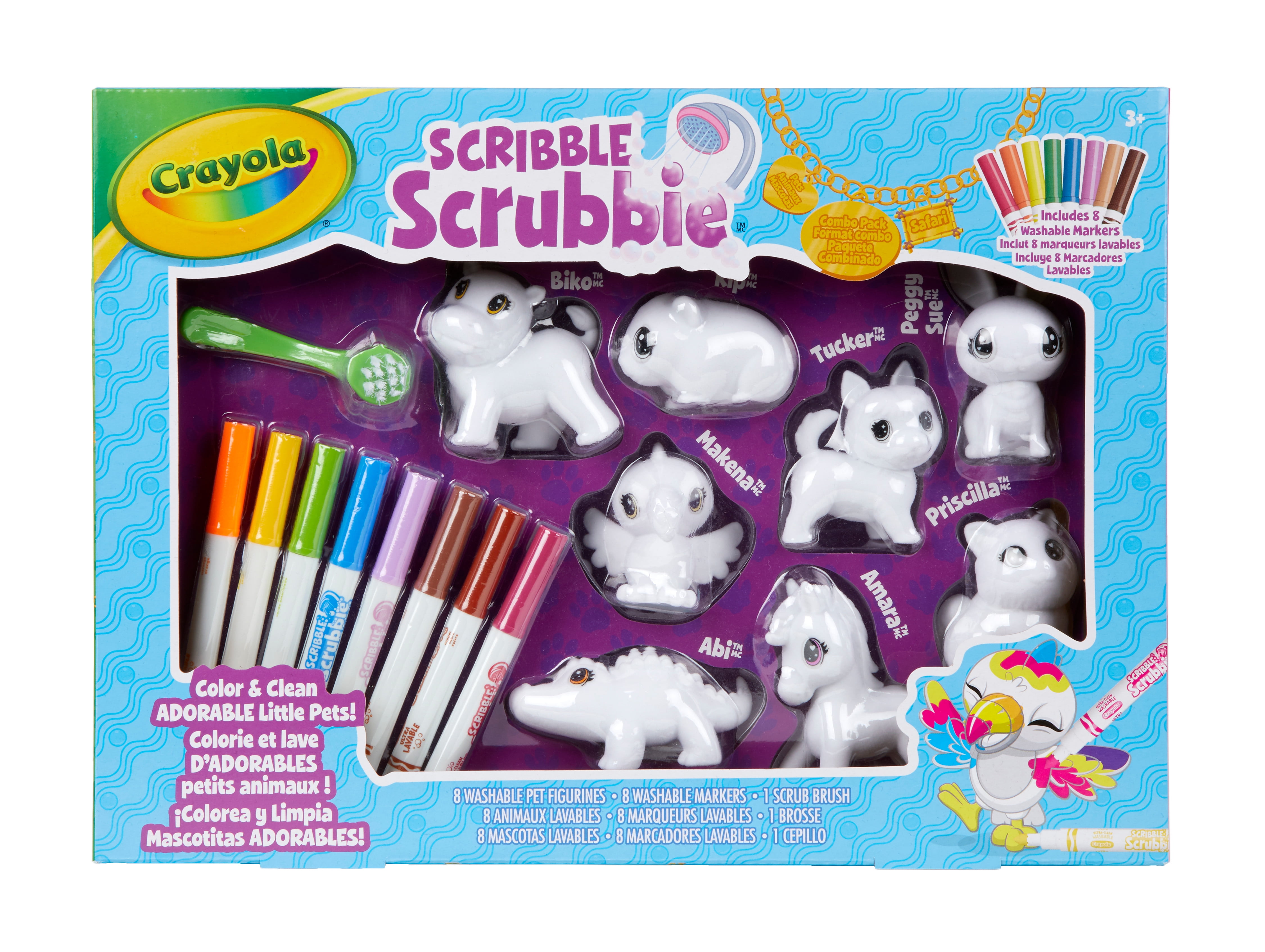 Crayola Scribble Scrubbie Pets Vet Set 6 Piece Set Boys and Girls Ages 3+ 
