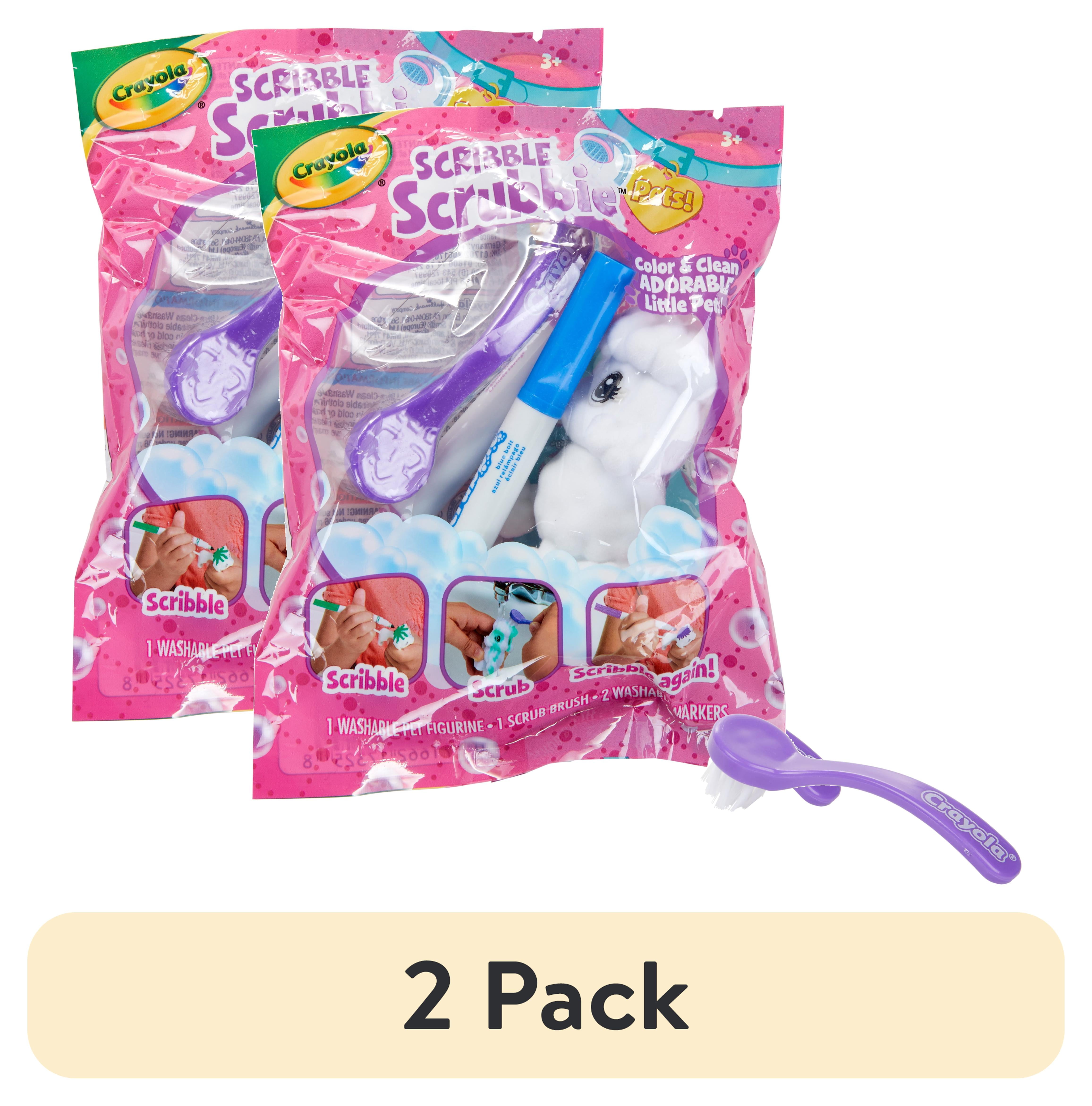 (2 pack) Crayola Scribble Scrubbie Pets 1 Ct Toy, Easter Basket Essentials, Coloring Toy, Kids Easte(图1)