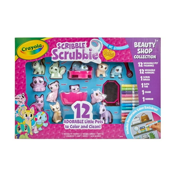 Crayola Scribble Scrubbie Pets Beauty Shop Drawing and Coloring Kit
