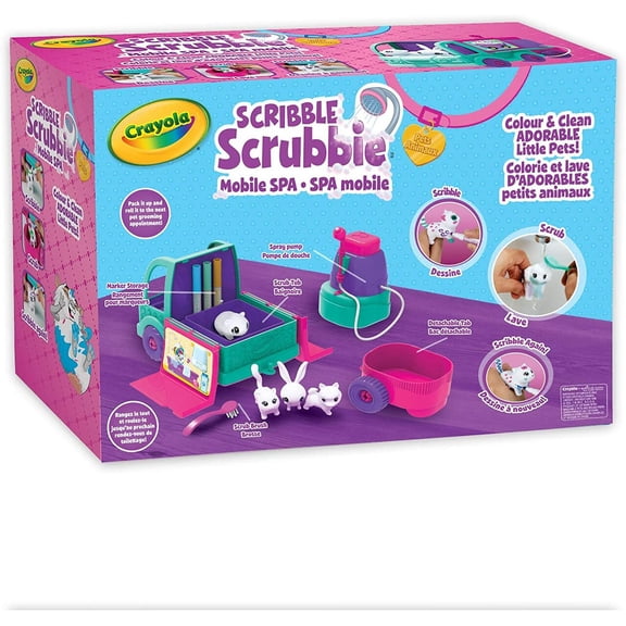 Crayola Scribble Scrubbie Pets Mobile Spa Art and Craft Kit