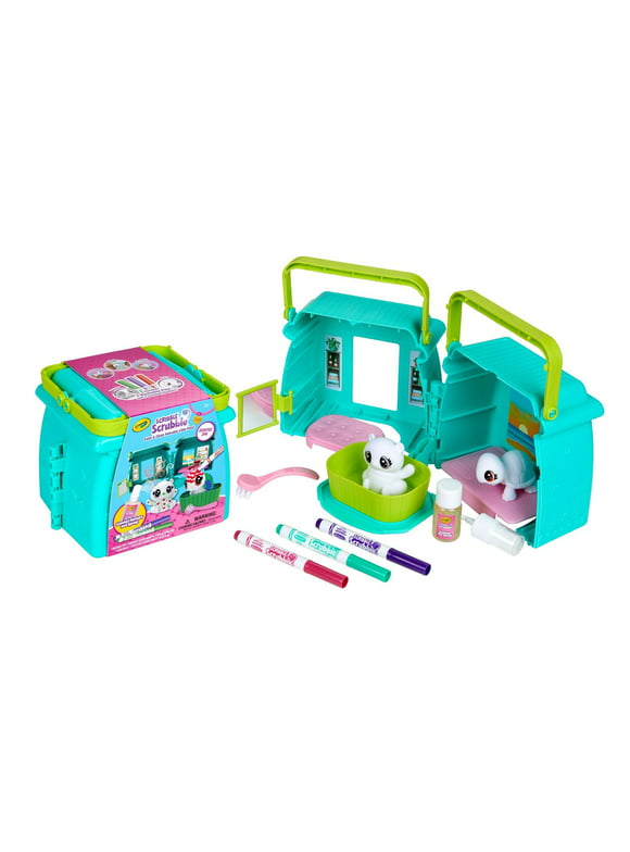 Crayola Scribble Scrubbie Pets Scented Spa Playset, Gift for Kids, Art Kit, Beginner Unisex Child