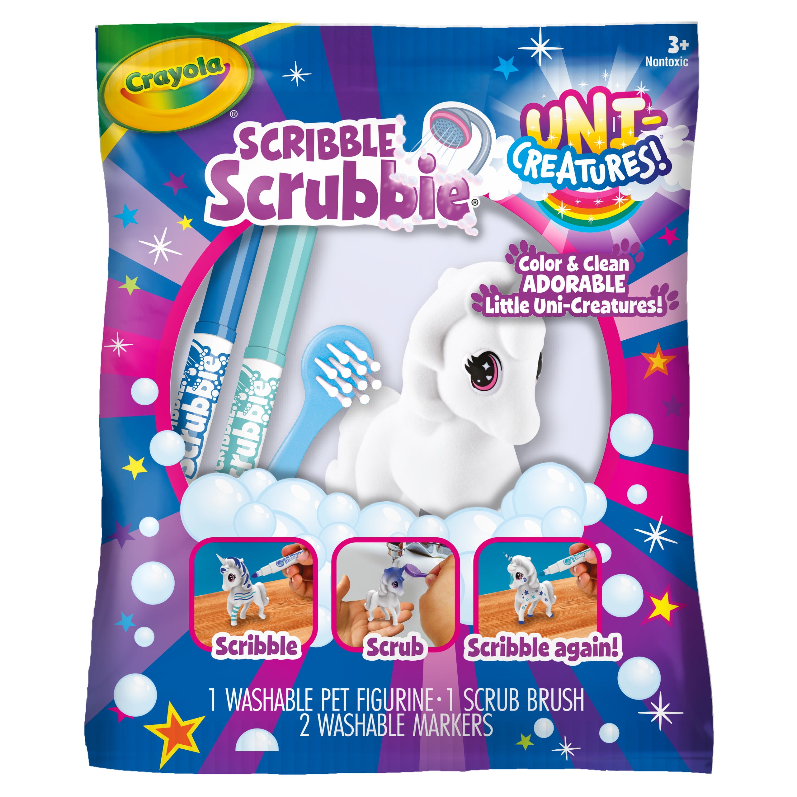 Walmart exclusive discounts  Crayola Scribble Scrubbie Pets, Uni-Creature 1 Count, Mythical Animal Toy, Gifts for Kids, Child
