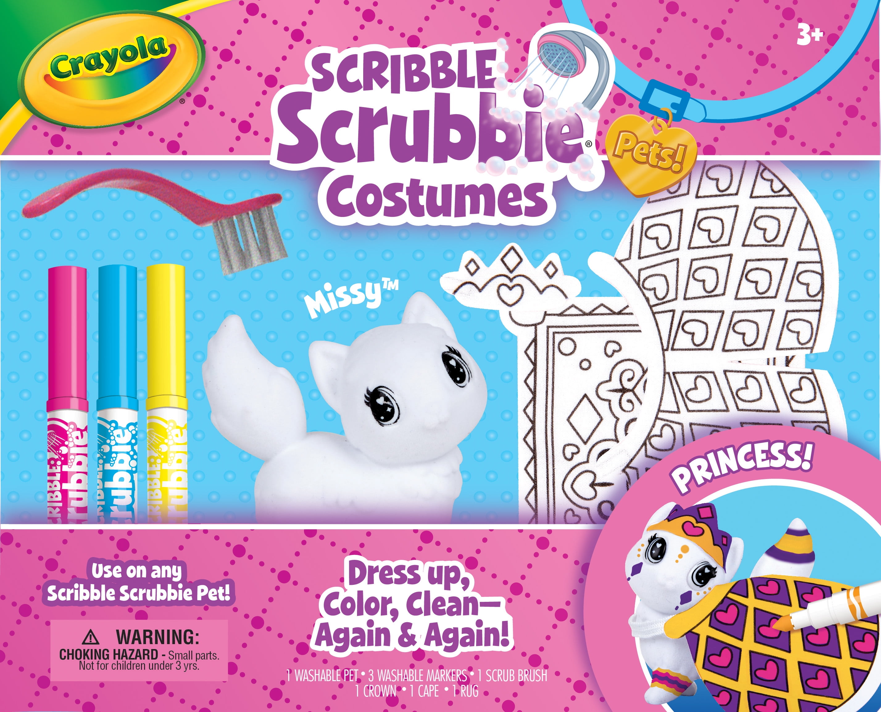 Crayola Scribble Scrubbie Pets Mermaid Playset, Beginner Child