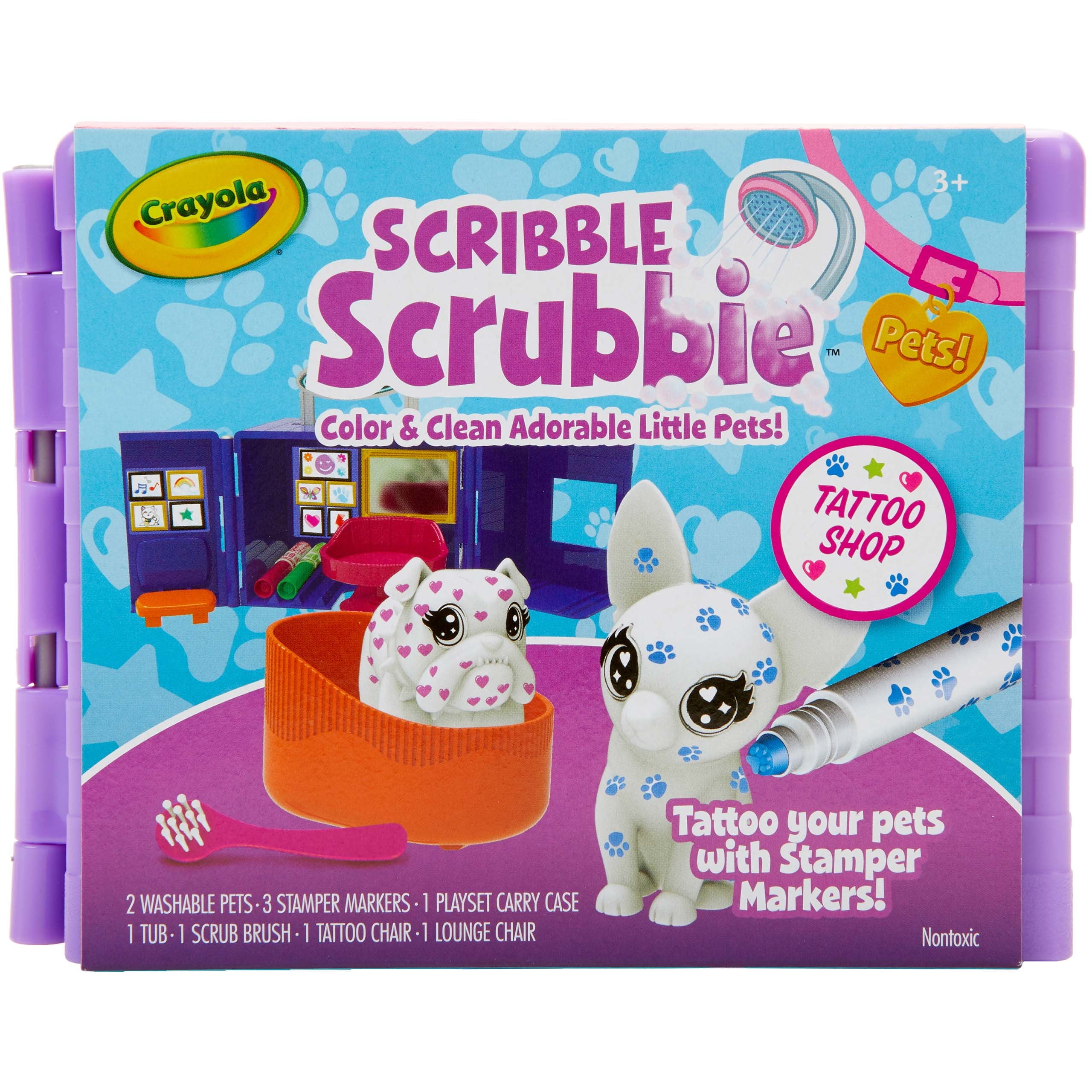 Crayola Scribble Scrubbie Color & Wash, Animal Toy for Kids, Arts & Crafts,  Beginner Unisex Child 