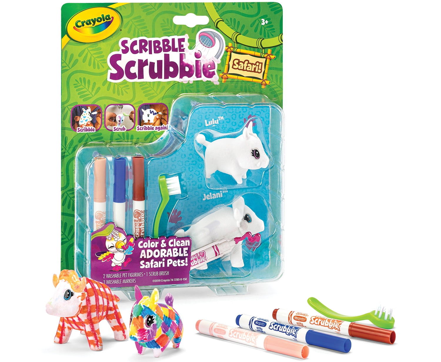 【激レア】WHITE HOLE STUDIO カカロット&保育カプセル&軍医 Crayola Scribble Scrubbie Safari 2 Ct, Warthog and Water Buffalo
