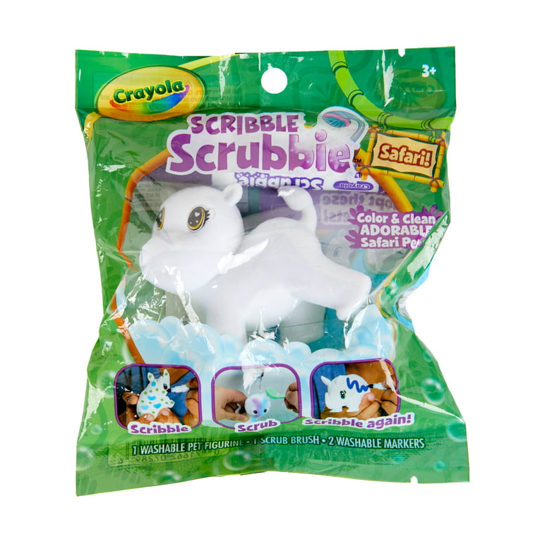  Crayola Scribble Scrubbie Safari 2 Pack Animal Toy Set Age 3+ :  Everything Else