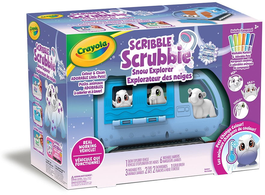 Crayola Scribble Scrubbie Arctic Snow Explorer, Color-Change Pets