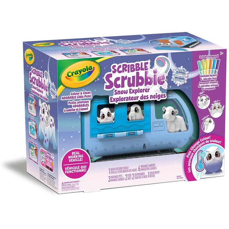 Crayola Scribble Scrubbie Arctic Snow Explorer, Color-Change Pets