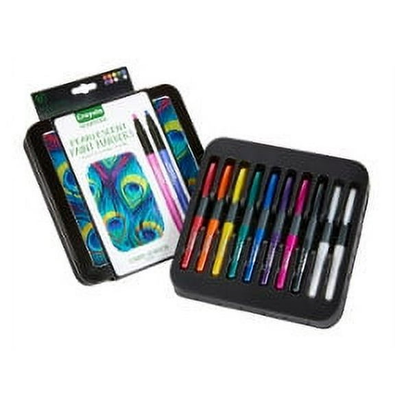 Crayola Signature 10 Count Pearlescent Paint Markers