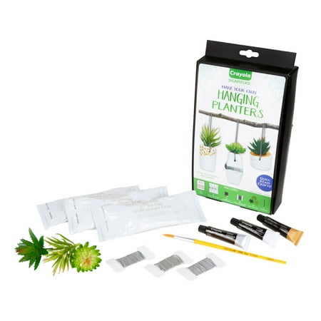 Crayola Signature Make Your Own Hanging Planter Kit, Mothers Day Gifts, Easy Craft Project, Unisex Child