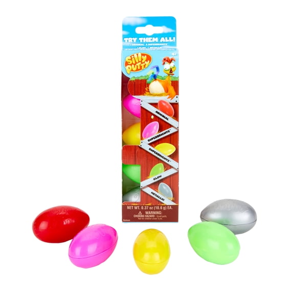 Crayola Silly Putty Birthday Party Pack, Assorted Colors, Toys for Kids, Child, 5 Count