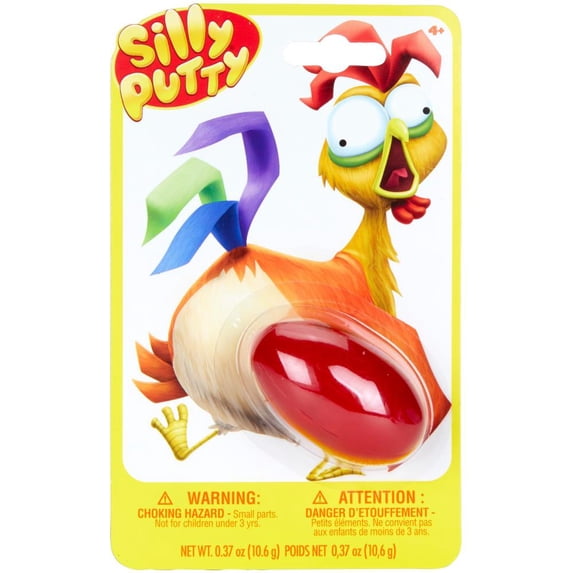 Crayola Silly Putty Egg Container-Red 4.00'' x 2.00'' x 6.00'' 6 Pieces