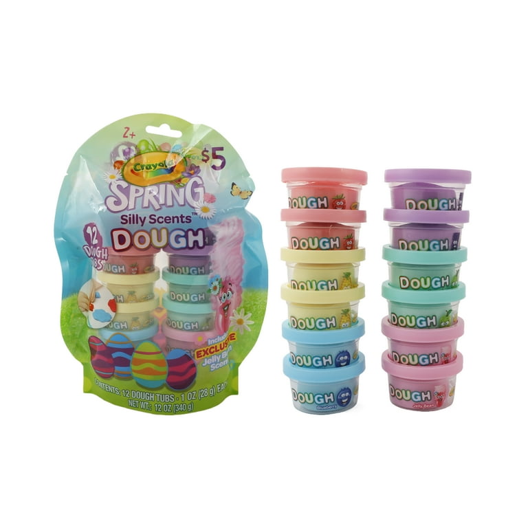 Crayola Silly Scents Dough 12pk 1oz Tubs Assorted Colors - Walmart.com
