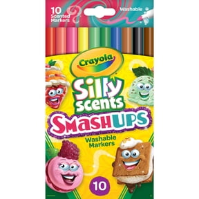 Crayola Silly Scents Fine Line, Smash Ups Scented Markers, 10 Count