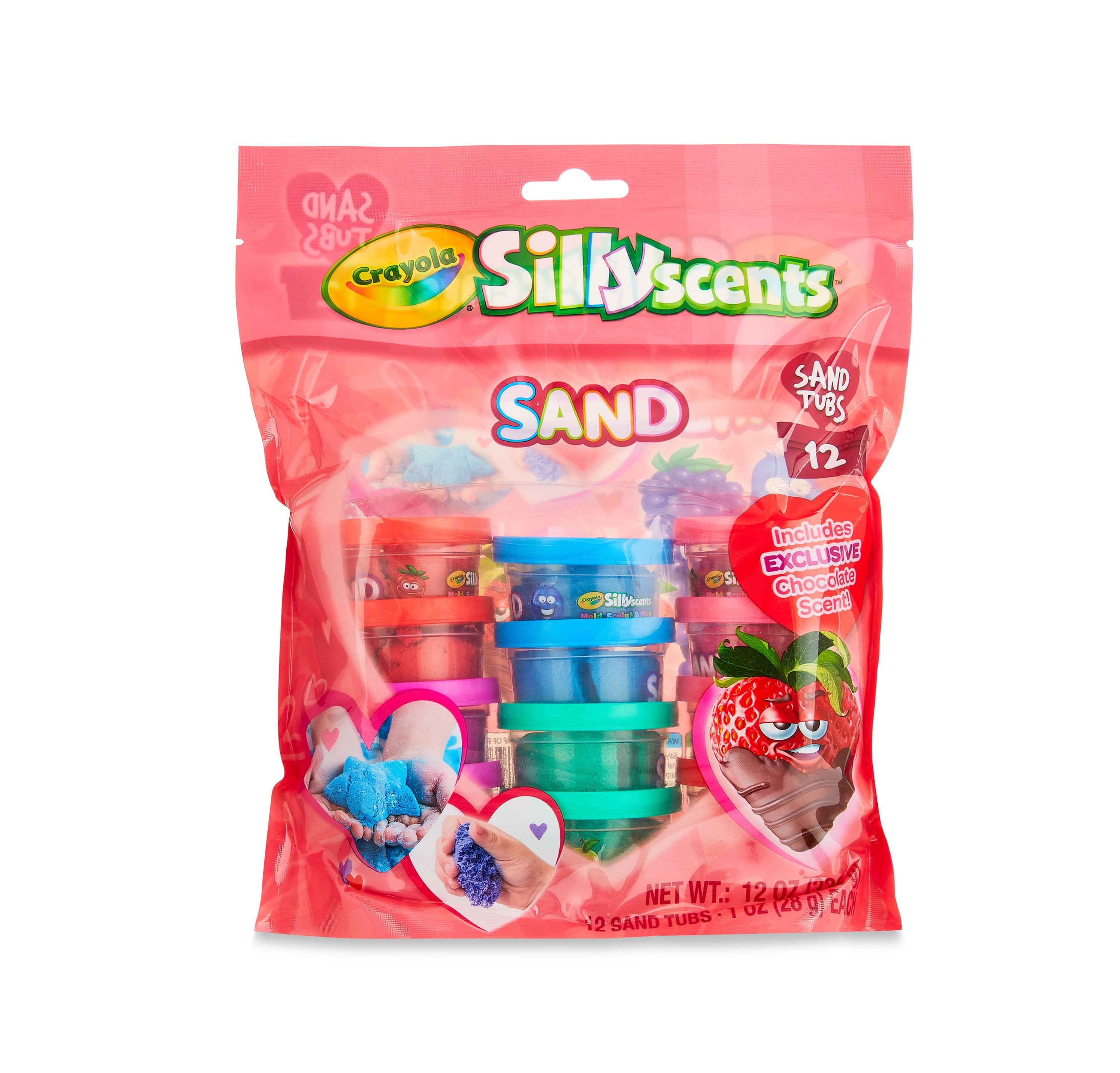 Crayola Silly Scents Sand 12pk 1oz Tubs Assorted Colors