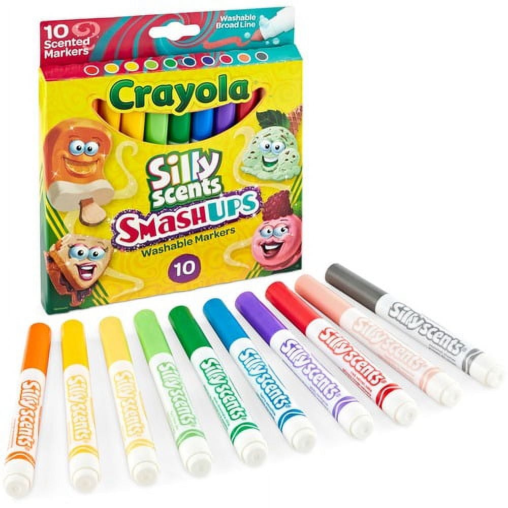 Crayola Broad Line Markers Bulk, 12 Marker Packs with 10 Colors