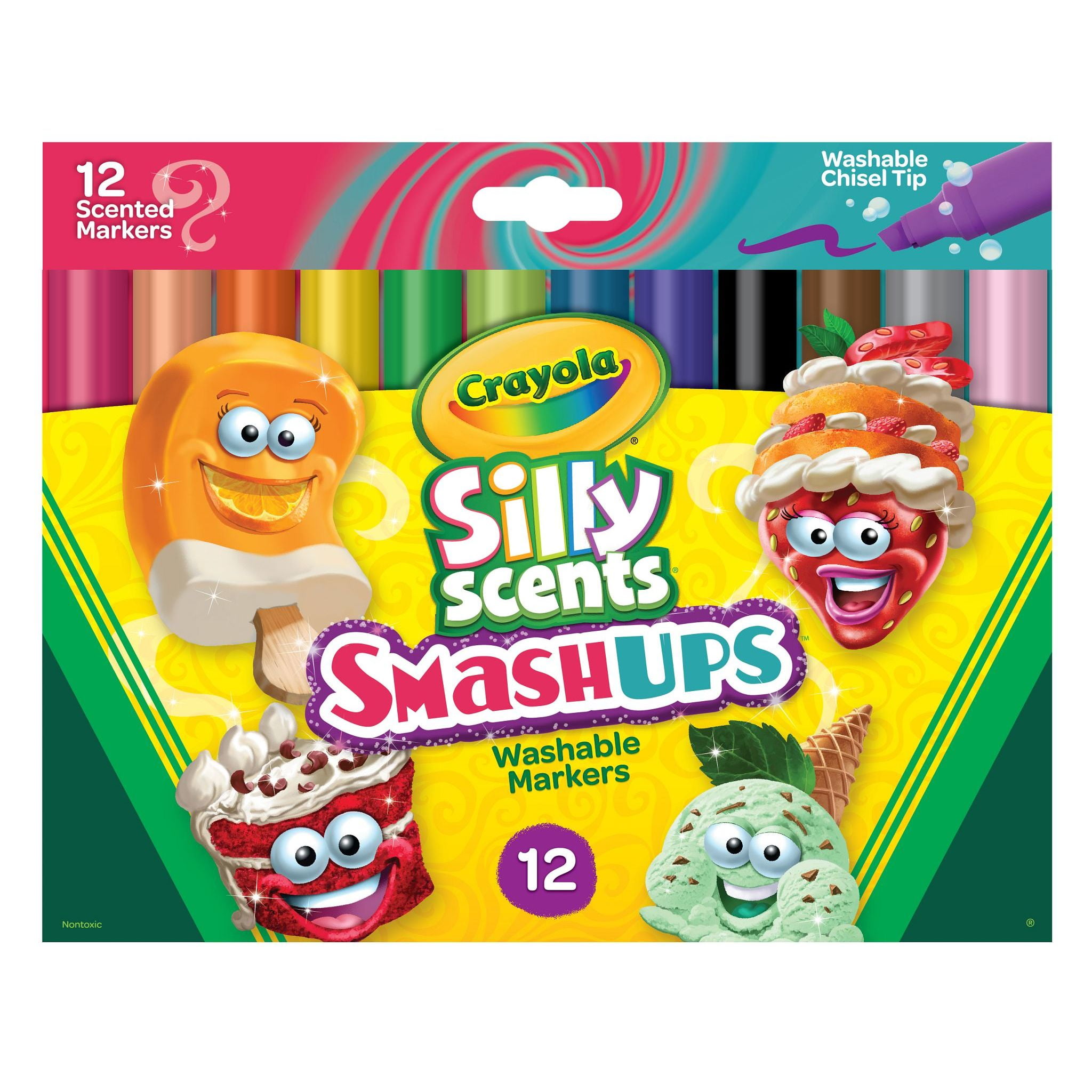https://i5.walmartimages.com/seo/Crayola-Silly-Scents-Smash-Ups-Markers-12-Count-Scented-Art-Tools-Assorted-Colors-Chisel-Tip-for-Thick-Thin-Lines_ee1be87c-6f10-4a93-9b93-9c59901028ab.ad20c2b1776e6034b416282da4266190.jpeg