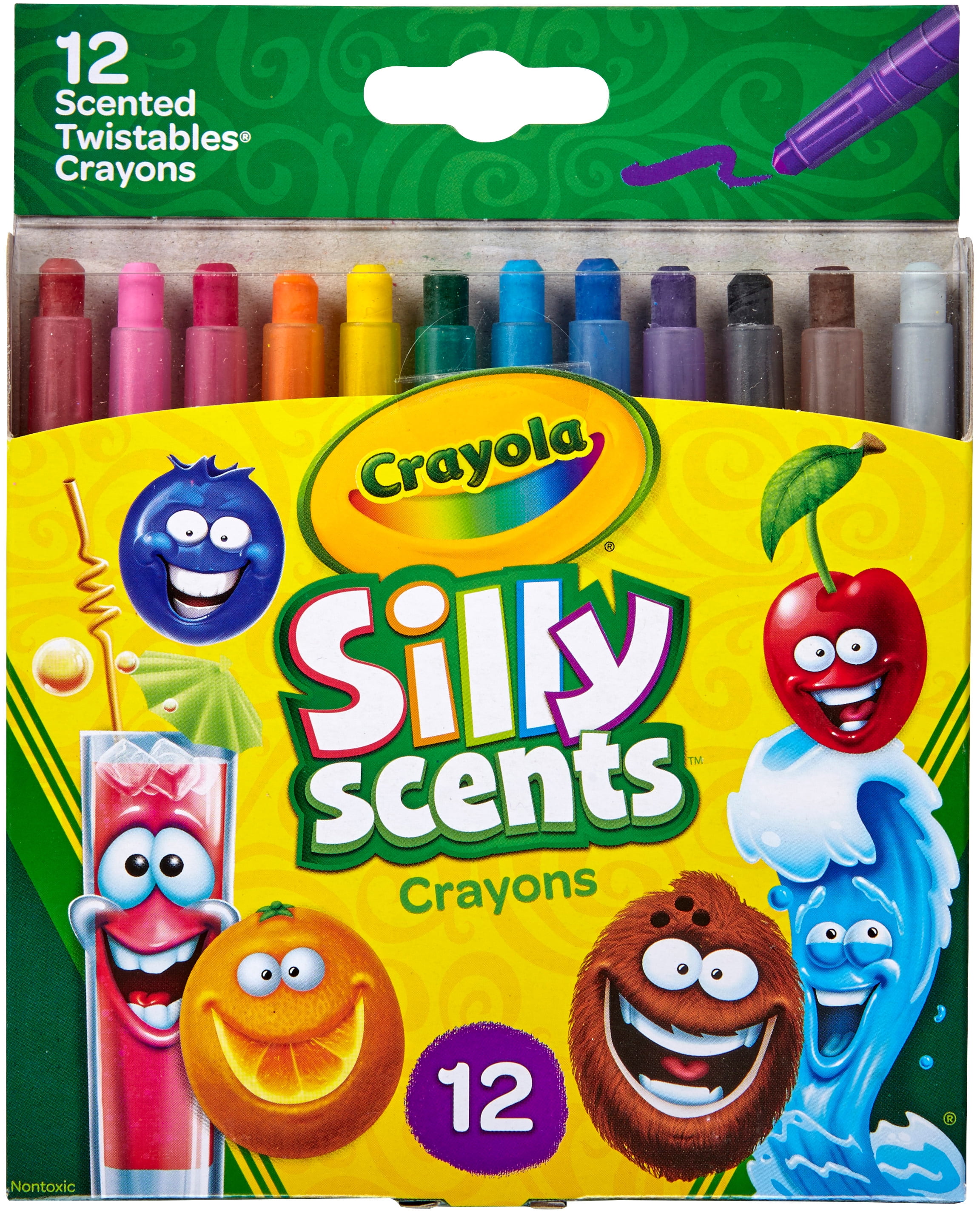Crayola Silly Scents Crayons, Scented Twistables - 12 crayons