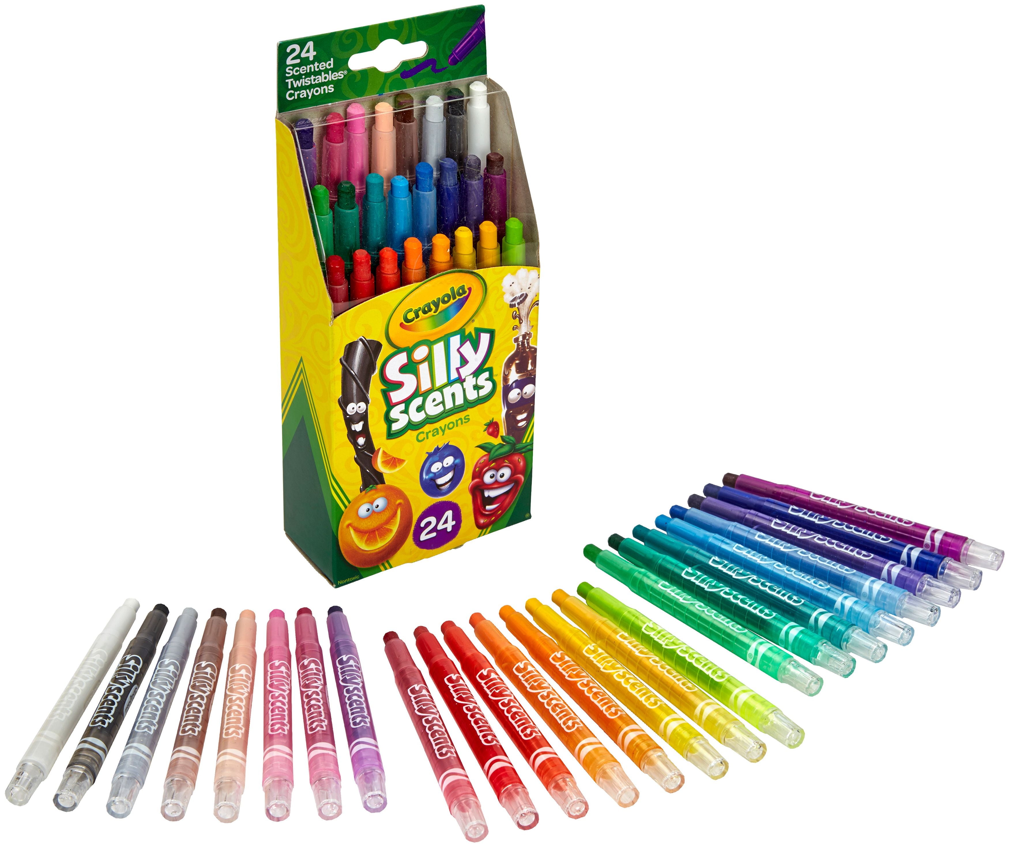 Crayola Silly Scents Twistables Crayons, Sweet Scented Crayons for Kids, 24  Count