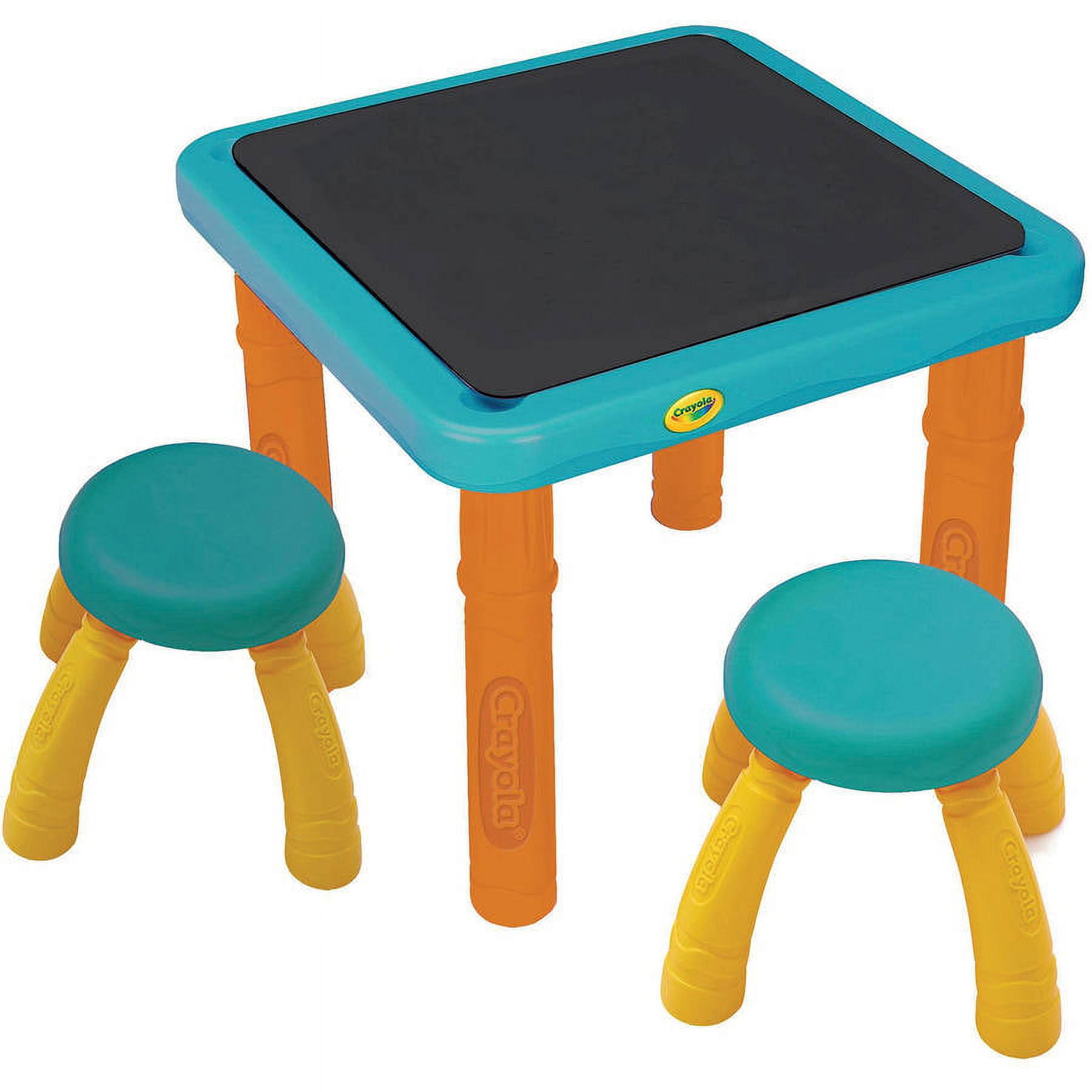 FUNLIO Wooden Kids Art Table & 2 Chairs Set (for Ages 3-8), Kids Craft  Table with Large Storage & Paper Rolls, Toddler Drawing Table Solid Wood,  Easy