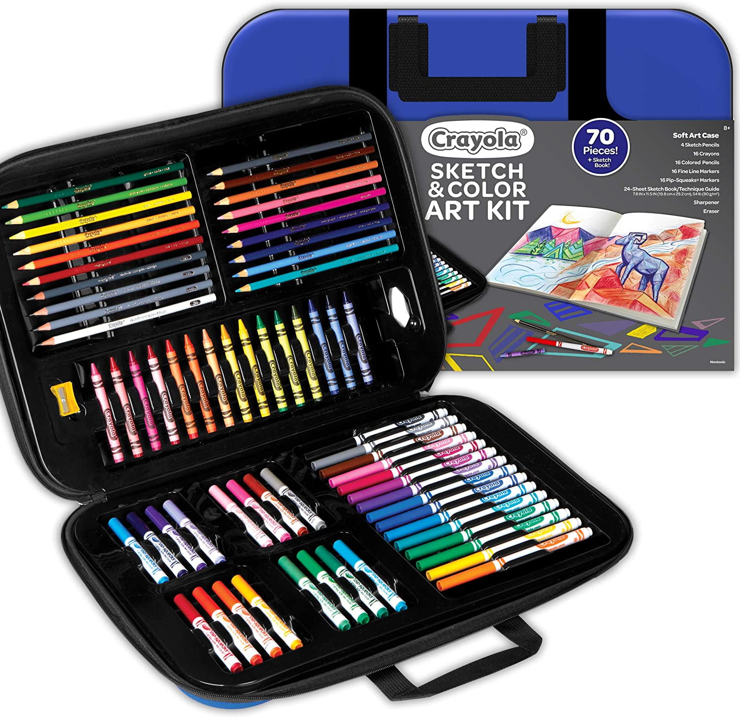 Crayola HD Coloring Kit, 30 Colored Pencils & 20 Premium Coloring Pages,  Gift for Kids & Teens