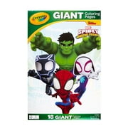 Crayola Spidey & His Amazing Friends Giant Coloring Pages, 18-Pgs, Coloring Gifts