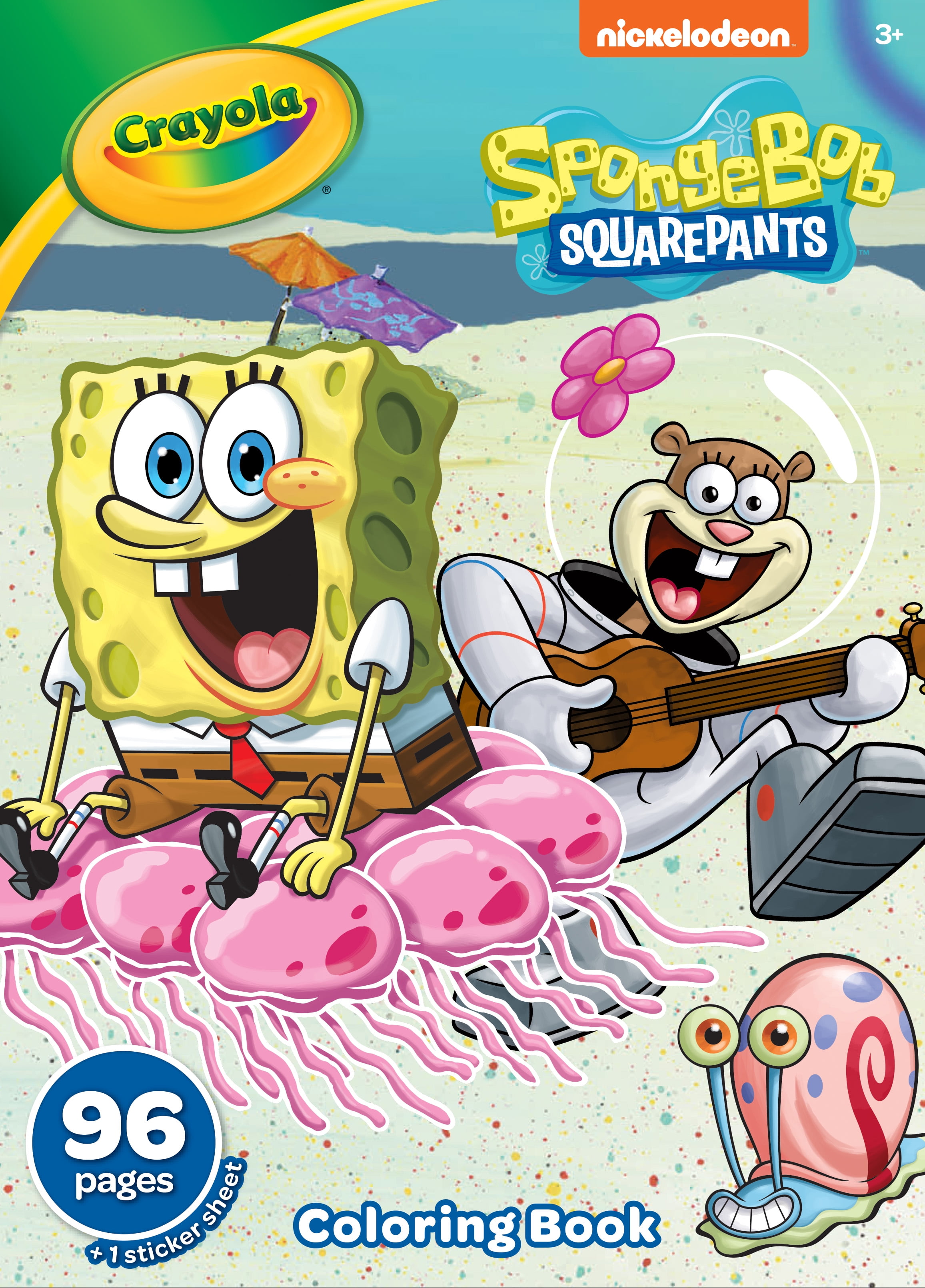 Crayola Spongebob Squarepants Coloring Book, 96-Pages, Gift for Kids ...