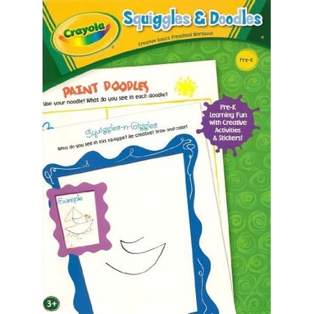 Pre-Owned Crayola Squiggles & Doodles - Preschool / Pre-K Workbook Paperback