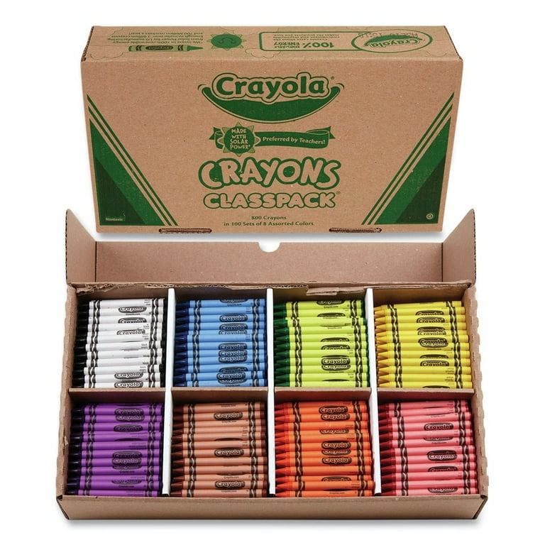 Crayons, 8 Assorted Colors, 800/Pack Crayons, 8 Assorted Colors, 800/Pack