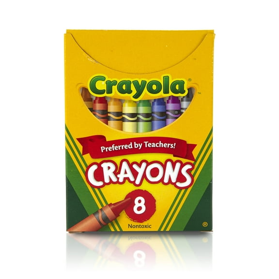 Crayola Classic Crayons, 8 Count in Primary and Secondary Colors