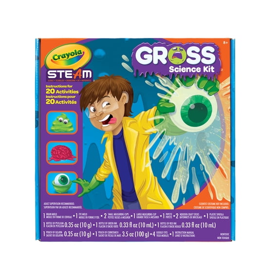 Crayola Gross Science Kit: 15-Piece STEAM Chemistry Lab Set for Kids ...