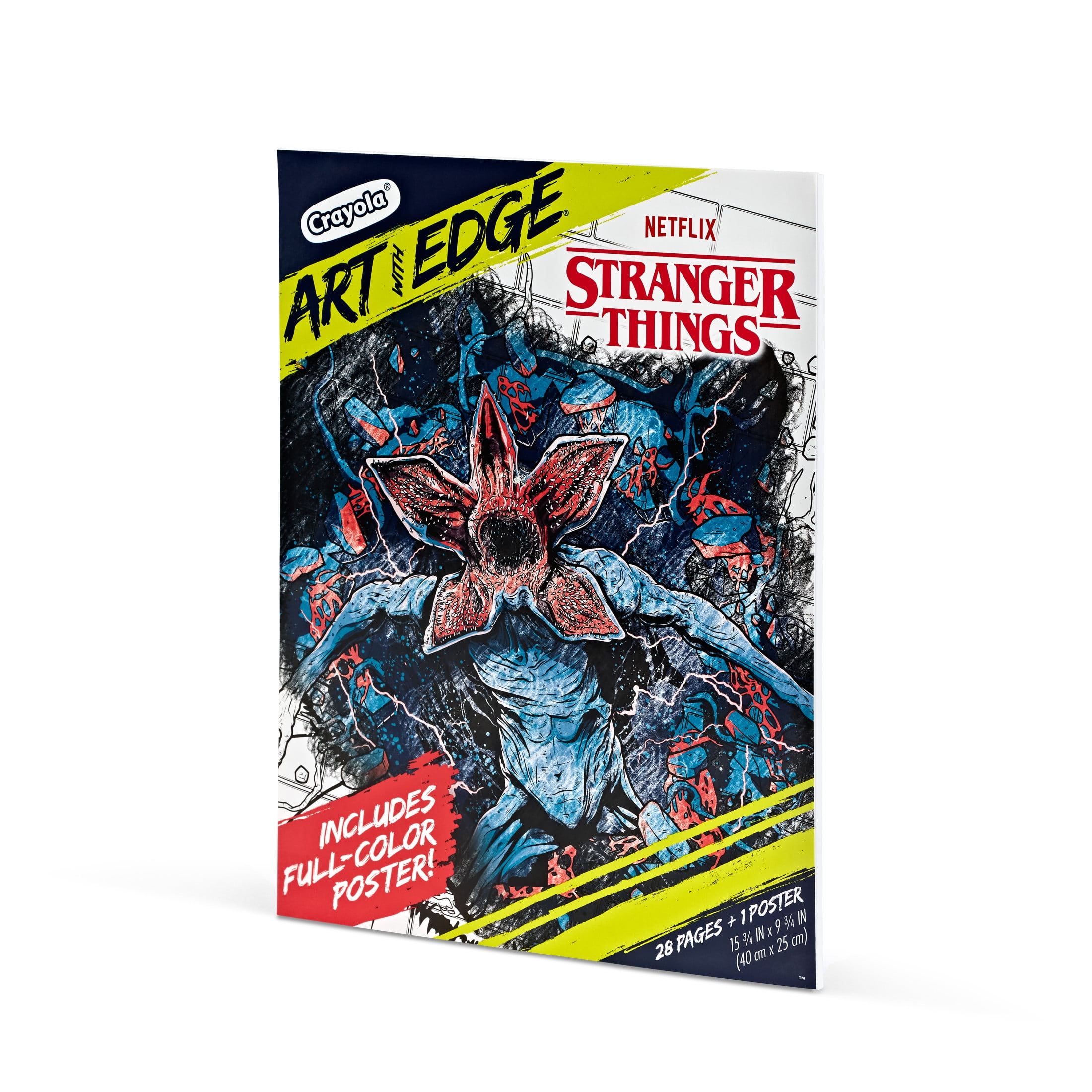 Crayola Stranger Things Adult Coloring Pages, 28 Pgs, Arts and Crafts, Coloring Gifts for Teachers and Teens, Ages 8+