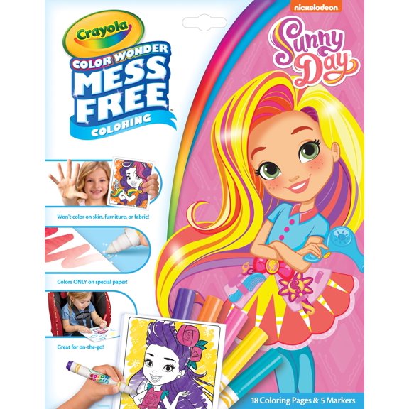 Crayola Sunny Day Color Wonder Foldalope with Markers