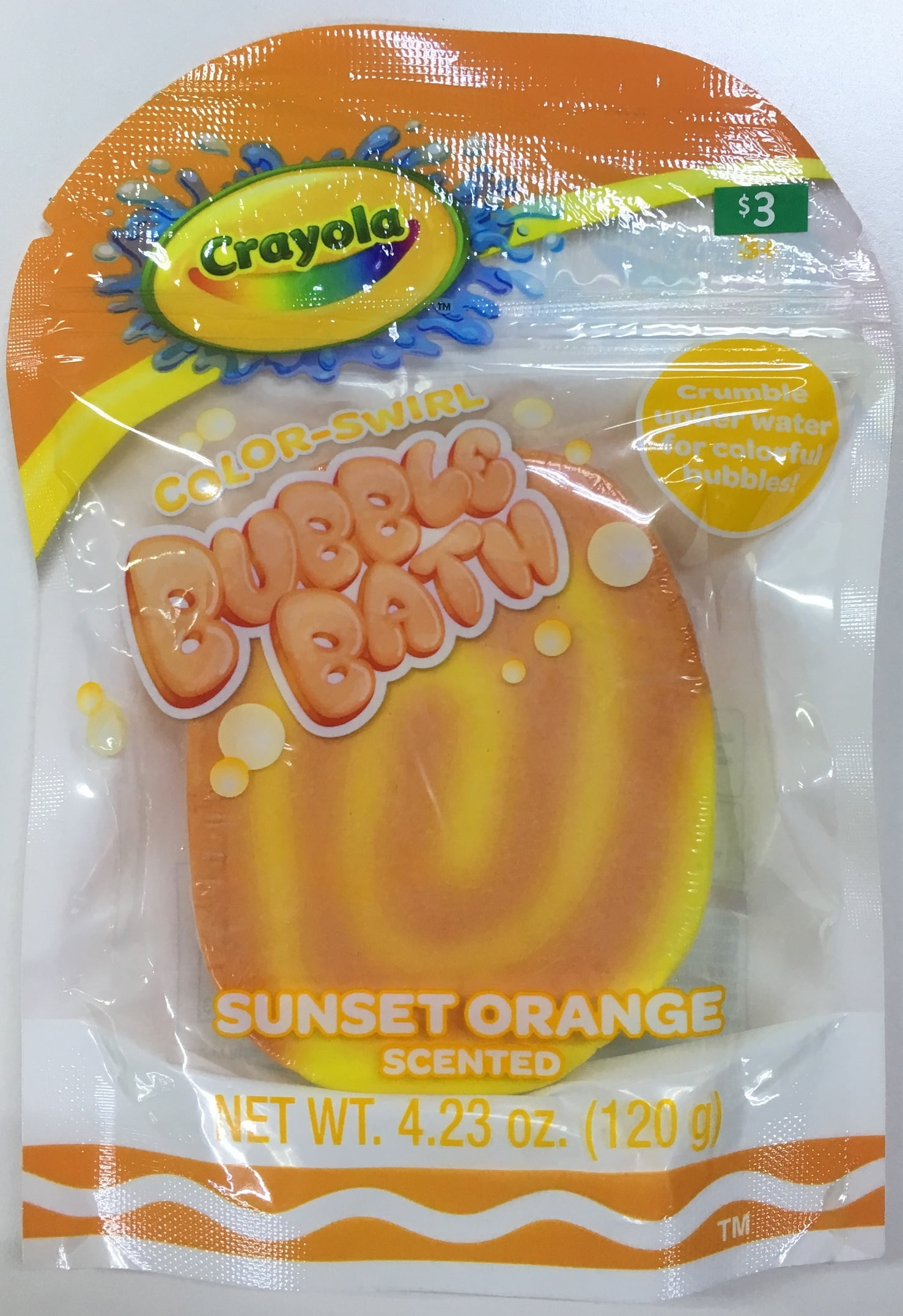 Crayola Sunset Orange Bubble Bath Bar