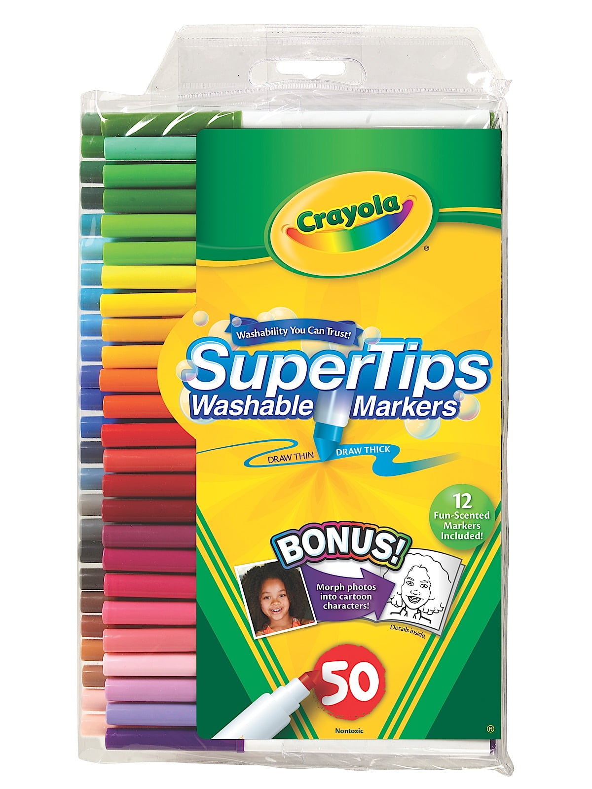 Crayola Super Tips Washable Markers 100 Count : Toys