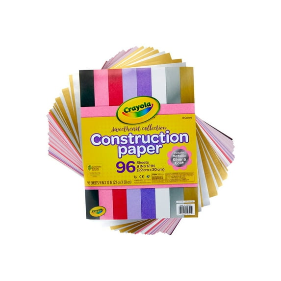 Crayola Sweetheart Collection, Paper 96 Sheets, Assorted Colors