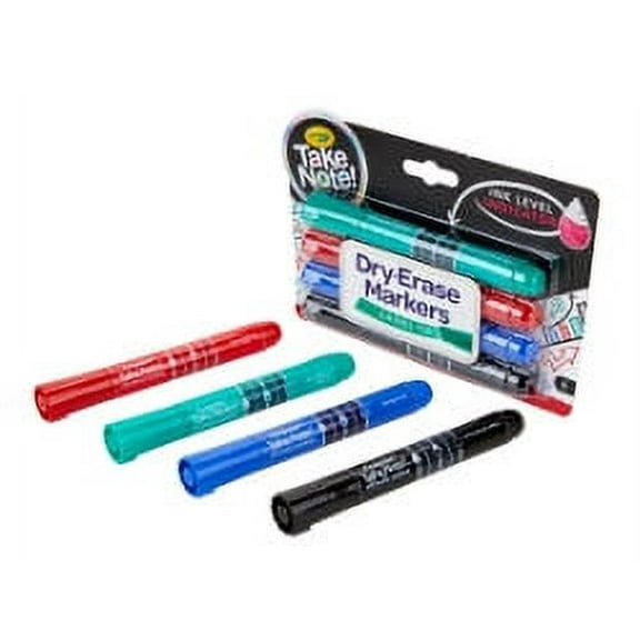 Crayola Take Note! 4ct Chisel Dry Erase Marker