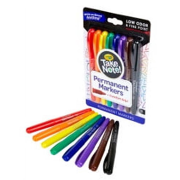 Crayola Take Note! 8ct Permanent Marker