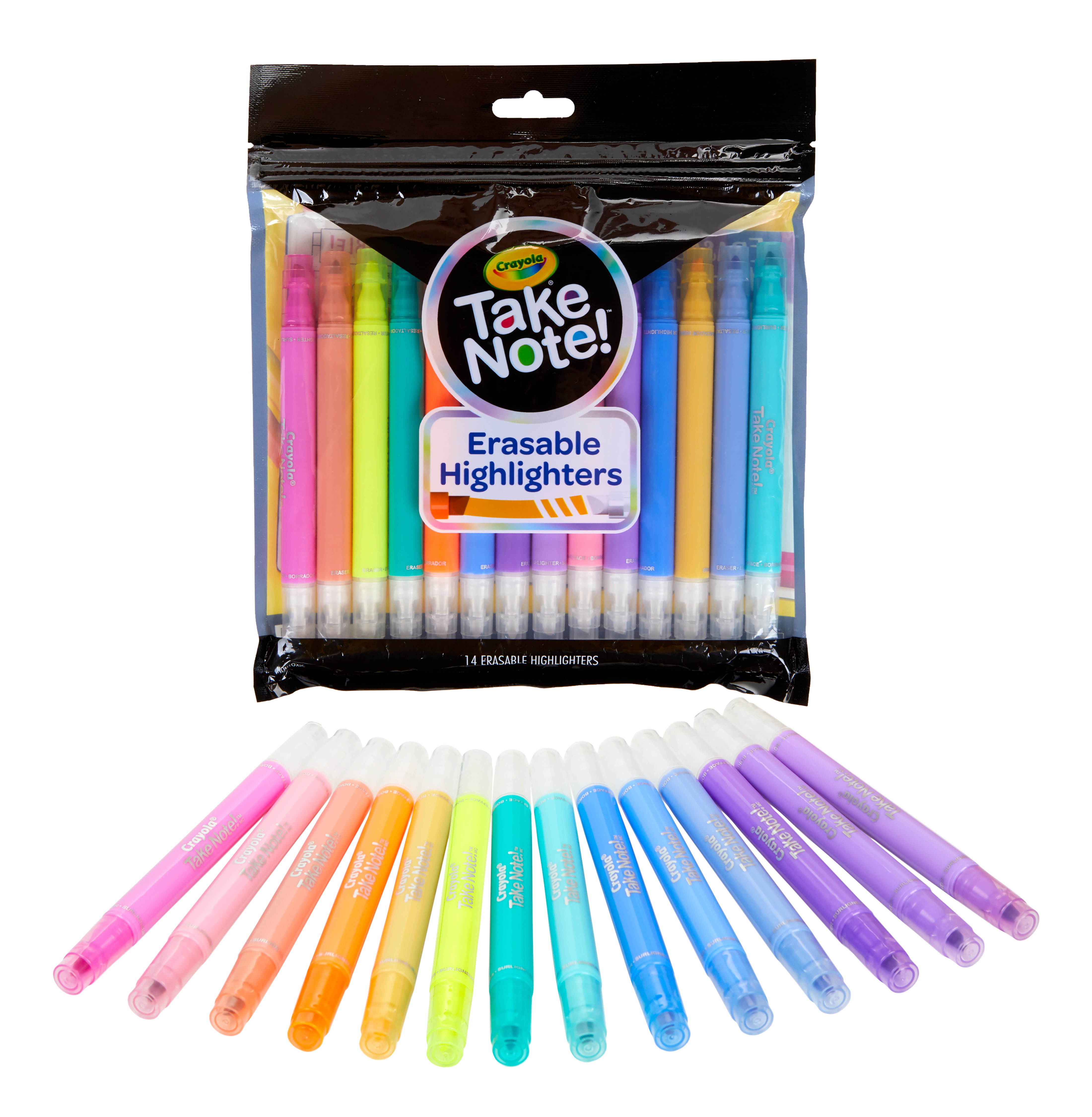 Crayola Take Note Erasable Highlighters Chisel Tip Pastel Party 6 Per Pack  3 Packs, 1 - Kroger