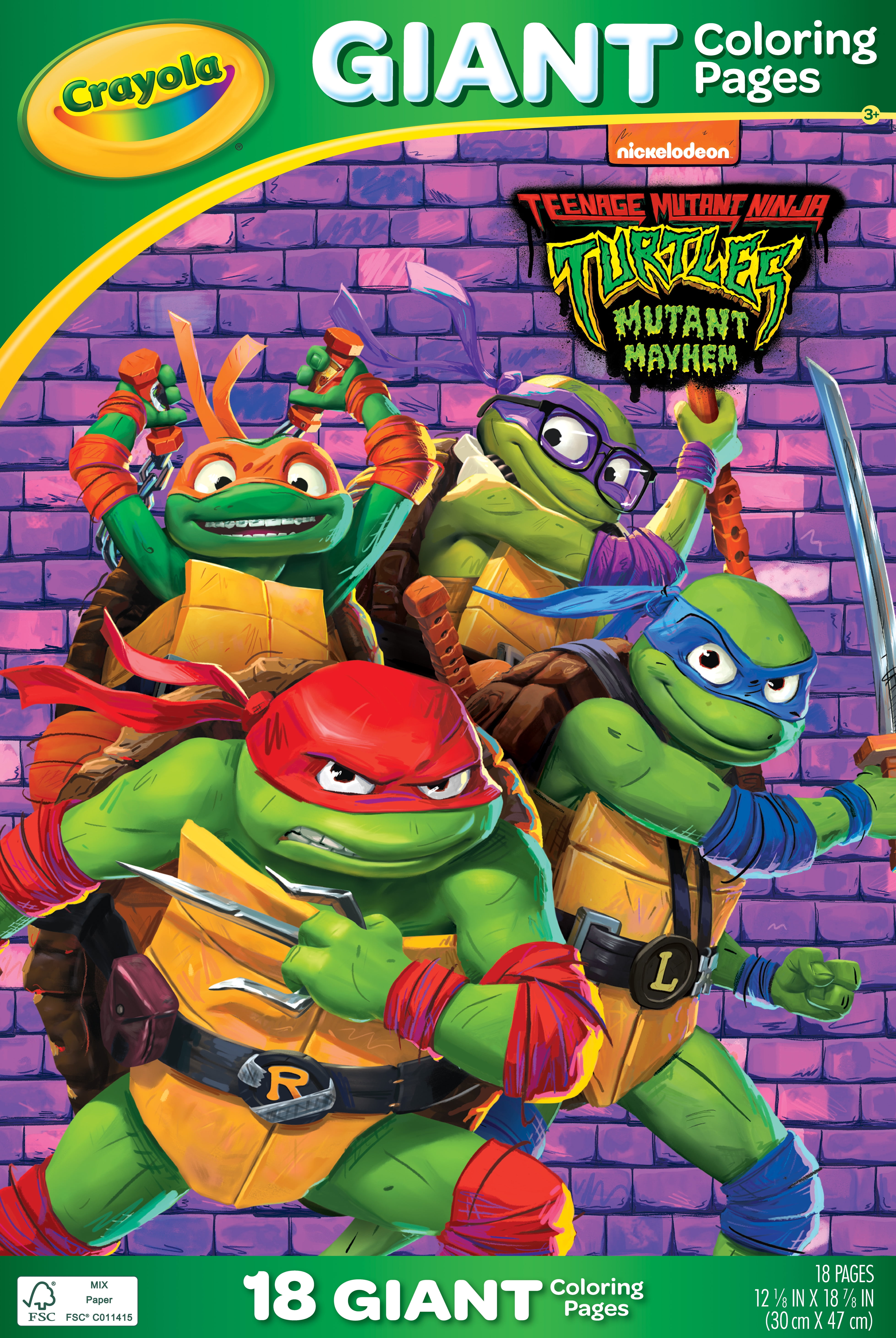 Crayola TMNT Movie Giant Coloring Pages - 04-2785