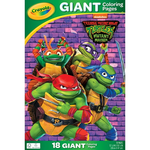 Crayola Teenage Mutant Ninja Turtles Giant Coloring Pages,18 Coloring