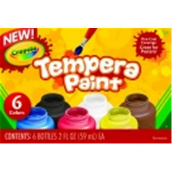 Crayola Tempera Paint Set - Assorted Color, Set - 6