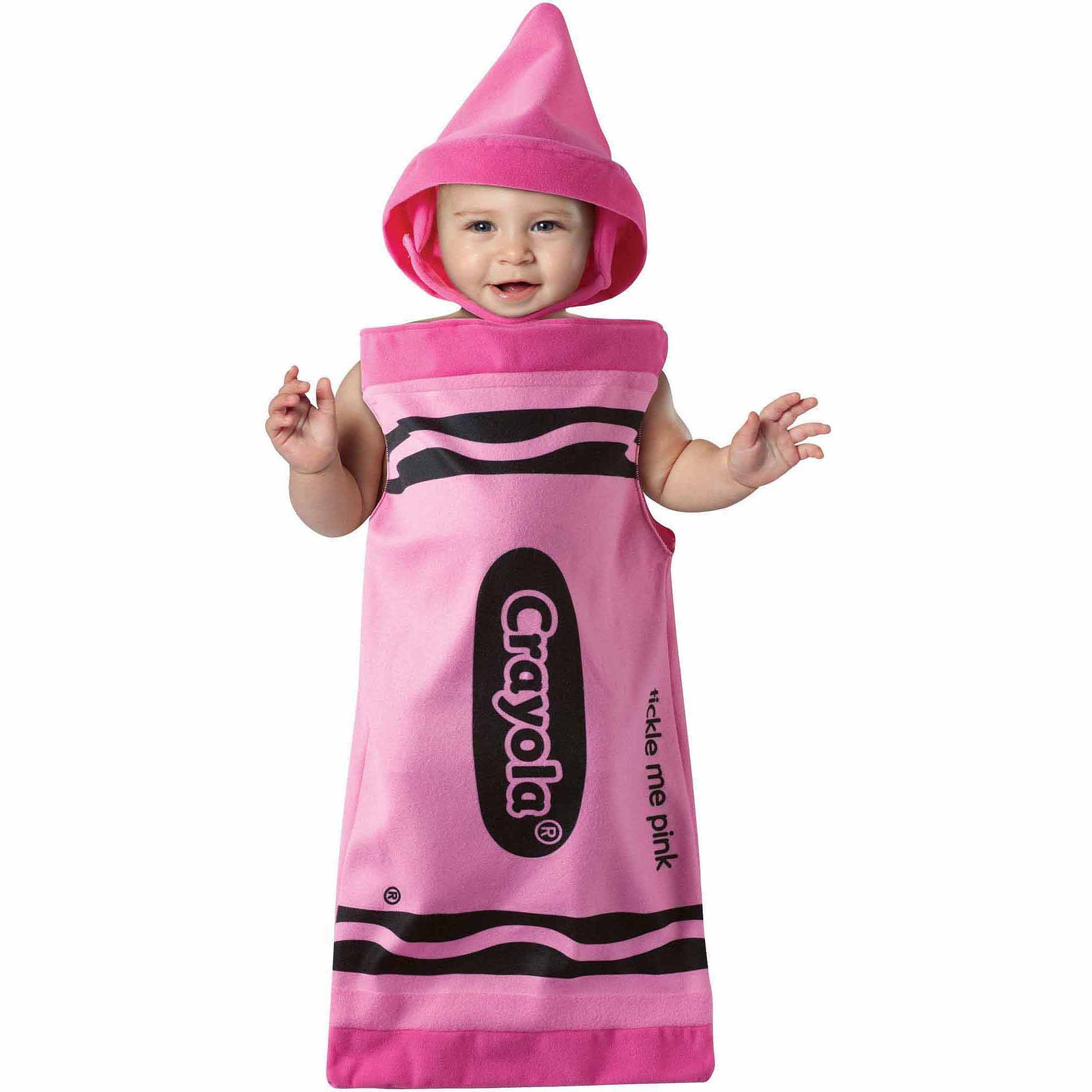 Crayola Tickle Me Pink Crayon Bunting Infant Halloween Costume, Size 0-6  Months 