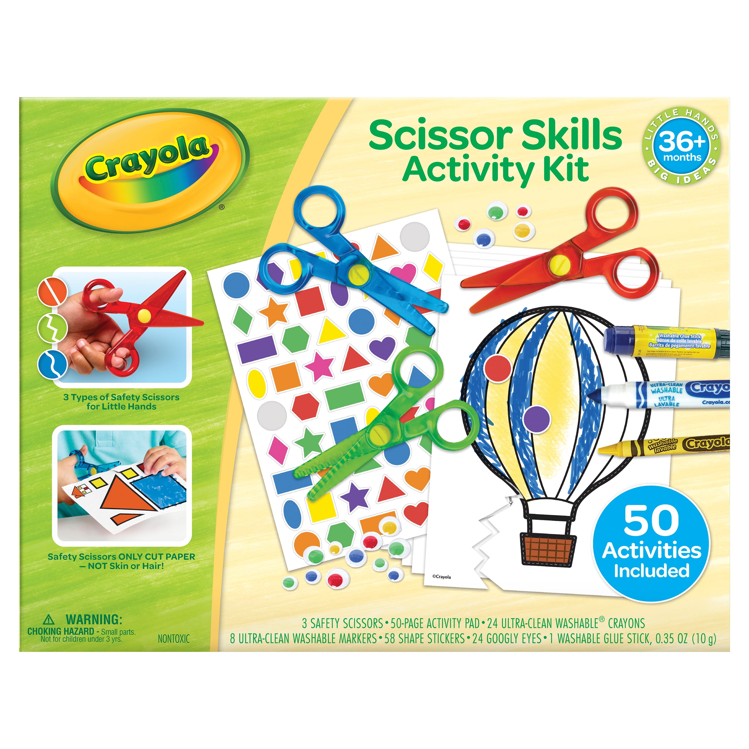  Crayola My First Safety Scissors, Toddler Art Supplies, 3ct :  Toys & Games