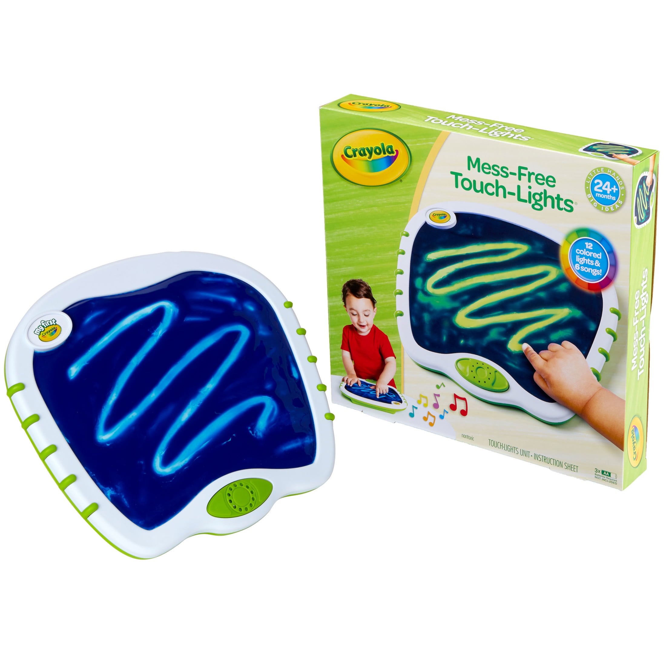Crayola Touch Lights, Musical Doodle Board, Multi Sensory Light Up Toy,  Preschool Supplies, Creative Gift for Toddlers, Ages 2+