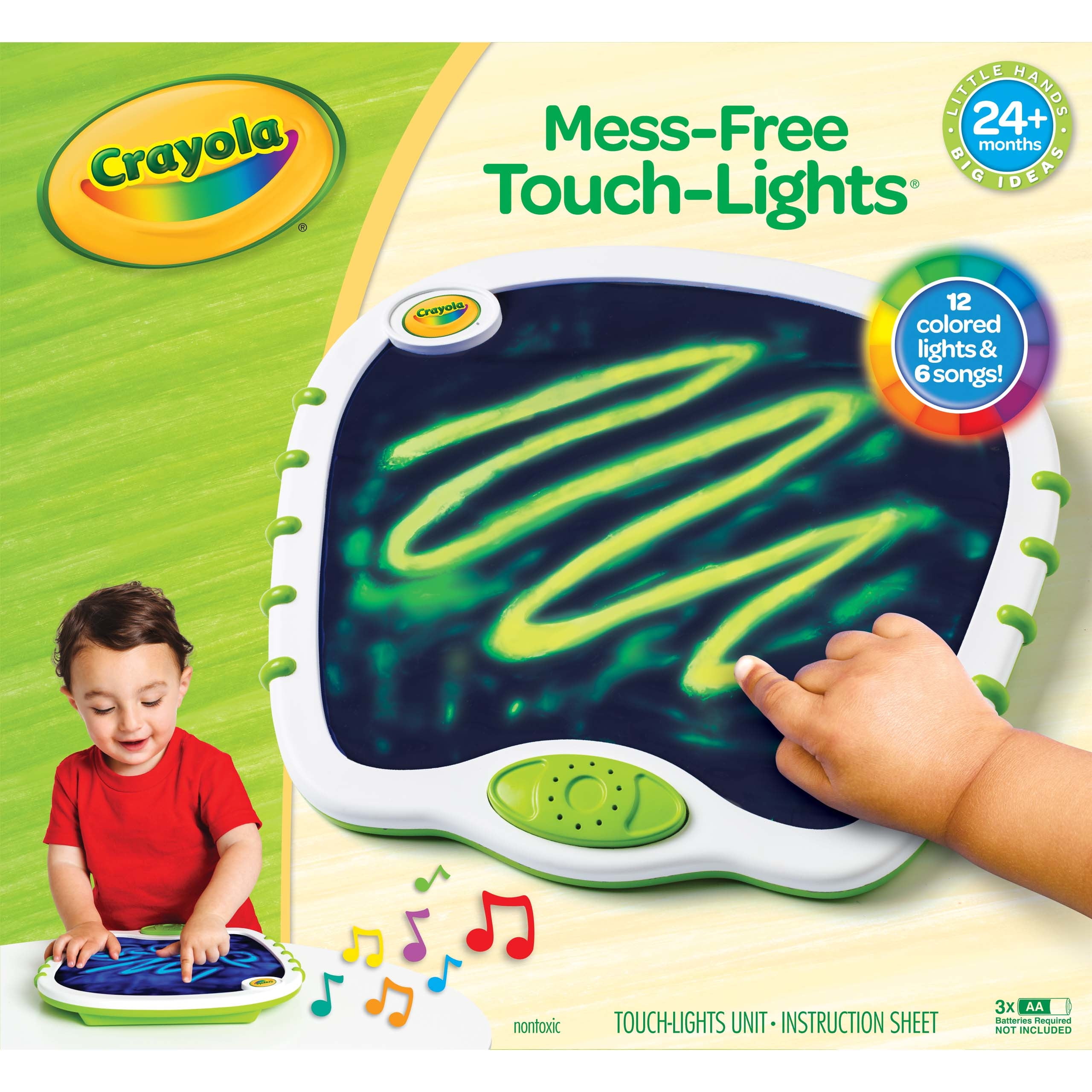 Crayola First Touch Lights, Musical Doodle Board, Gift for Toddlers  (图1)