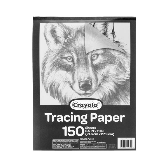 Crayola Tracing Paper 8 1/2 X 11, Great for Light Up Tracing Pad, Gift, 150Count, Multicolor, Model: