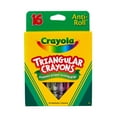 thumbnail image 1 of Crayola Triangular Crayon Set, School Supplies, Toddler Crayons, 16 Colors, 1 of 7